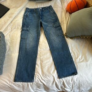 Denim Forum 90s Low Rise Cargo Jeans
